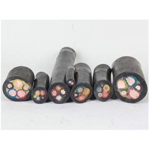 中型橡套软电缆YZW4*6+1*4户外用耐油电缆
