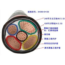 WDZ-YJV22电缆 3*35+1*16低烟无卤电力电缆